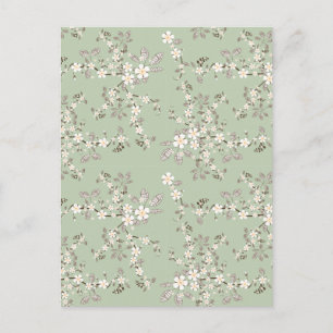 Mooie bloesem witte bloemen briefkaart