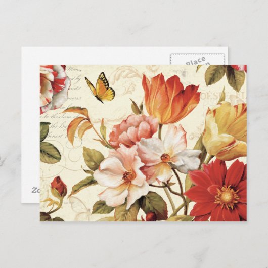 Mooie bloesems briefkaart (Voorkant / Achterkant)