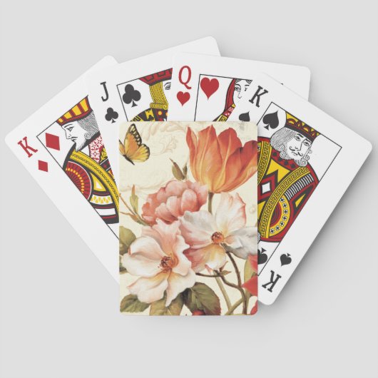 Mooie bloesems pokerkaarten (Achterkant)