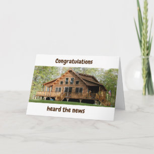 MOOIE BLOKHUT "NIEUW HUIS" GEFELICITEERD AUTO KAART