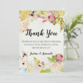 MOOIE BLOMEN THANK YOU KAART (Staand voorkant)