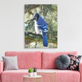 Mooie Blue Jay Canvas Afdruk (Insitu (Woonkamer))