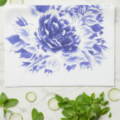 Mooie Blue Peony Kitchen Towel Theedoek (Gevouwen)