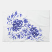 Mooie Blue Peony Kitchen Towel Theedoek (Horizontaal)