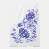 Mooie Blue Peony Kitchen Towel Theedoek (Verticaal)