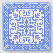 Mooie Blue Tegel Trivet Stenen Onderzetter (Voorkant)