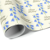 Mooie Bluebells Verjaardag Cadeaupapier (Rol Hoek)