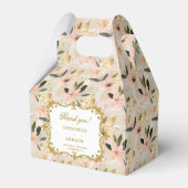 Mooie Blush Gold Boho Wedding Favoriet Doos Keepsa Bedankdoosjes (Voorkant Zijde)