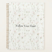 Mooie Blush Roze Bloem Planner (Voorkant)