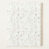Mooie Blush Roze Bloem Planner (Achterkant)