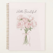 Mooie Blush Roze Rozen Planner (Voorkant)
