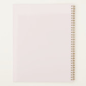 Mooie Blush Roze Rozen Planner (Achterkant)