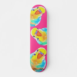 Mooie boedgie Paraket Exotic Birds Hot-Roze Skateboard