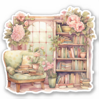 Mooie boek hoek Sticker