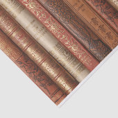 Mooie boekencijnen (beige) tissuepapier (Detail)