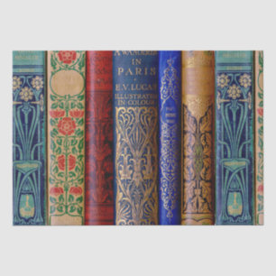 Mooie boekencijnen (Parijs) ontkoppeling Tissuepapier