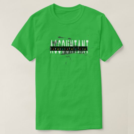mooie boekhouder klassieke t amp sticker t-shirt (Design voorkant)