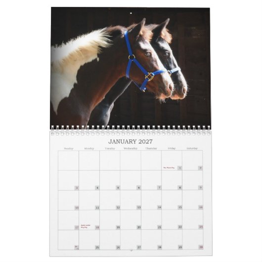 Mooie boerderijdieren kalender (Jan 2027)
