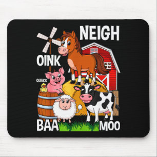 Mooie boerderijdieren met geluiden muismat
