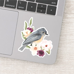 Mooie Bohemen Style Waterverf Bird & Branch Sticker