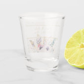 Mooie Boho Boeket  Bruiloft   Shot Glas (Achterkant)