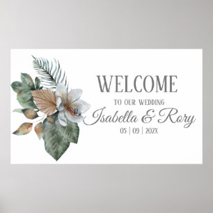 Mooie Boho Boeket Huwelijksposter Poster