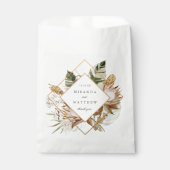 Mooie Boho Botanische Geometrische Lijst Bruiloft Bedankzakje (Voorkant)