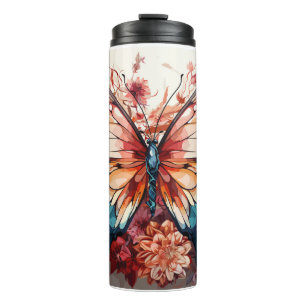 Mooie Boho Butterfly Thermosbeker