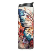 Mooie Boho Butterfly Thermosbeker (Gedraaid links)