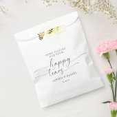 Mooie boho gepersonaliseerde bruiloft weefsel pack bedankzakje (Gezegeld)