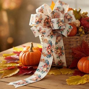 Mooie boho herfstboeket lint