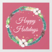 Mooie Boho Kerstkrans  Raamsticker (Vel)