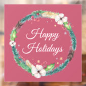 Mooie Boho Kerstkrans  Raamsticker (Vel 2)