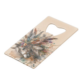 Mooie Boho Paard Kredietkaart Flessenopener