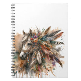 Mooie Boho Paard  Notitieboek