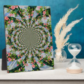 Mooie boho roze, rode rozen, waterverf florale fotoplaat (Zijkant)