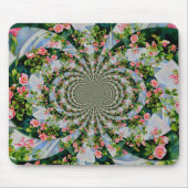 Mooie boho roze, rode rozen, waterverf florale muismat (Voorkant)