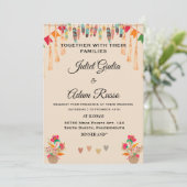 Mooie boho rustieke moderne elegante mexicaanse br kaart (Staand voorkant)