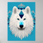 Mooie Boho Samoyed Puppy Hond Poster (Voorkant)