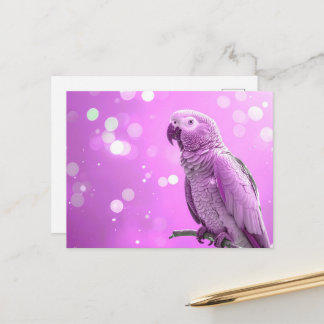 Mooie Bokeh Afrikaanse Grijze Briefkaart