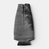 Mooie bomen en natuur in mist flesjeskoeler (Achterkant)