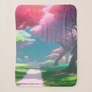 Mooie bomen sherpa deken