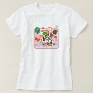 Mooie Boodschappenmand Esthetische T-Shirt   Gezel