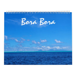 Mooie Bora Bora Landschapsfotografie Kalender