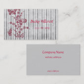 Mooie borduurwerk voor visitekaartjes (Voorkant / Achterkant)