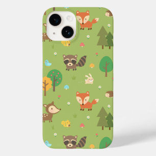 Mooie bos bosdierpatroon Case-Mate iPhone 14 hoesje