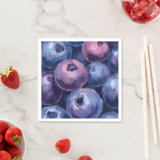 Mooie bosbessen | fruitschilderij servet (Insitu)