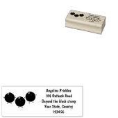 Mooie bosbessen paarse illustratie van de cartoon 	rubberstempel (Gestempeld)