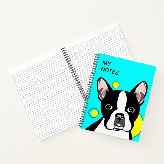Mooie Boston Terrier Kids Notitieboek (Binnen)