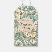 Mooie botanische Natuurlijke hand getrokken kunst Cadeaulabel (Voorkant)